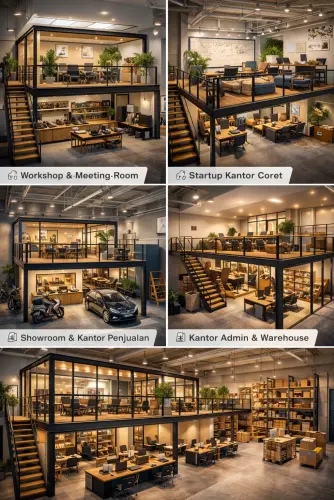 Mezzanine Ruang Kantor di Serang Baru
